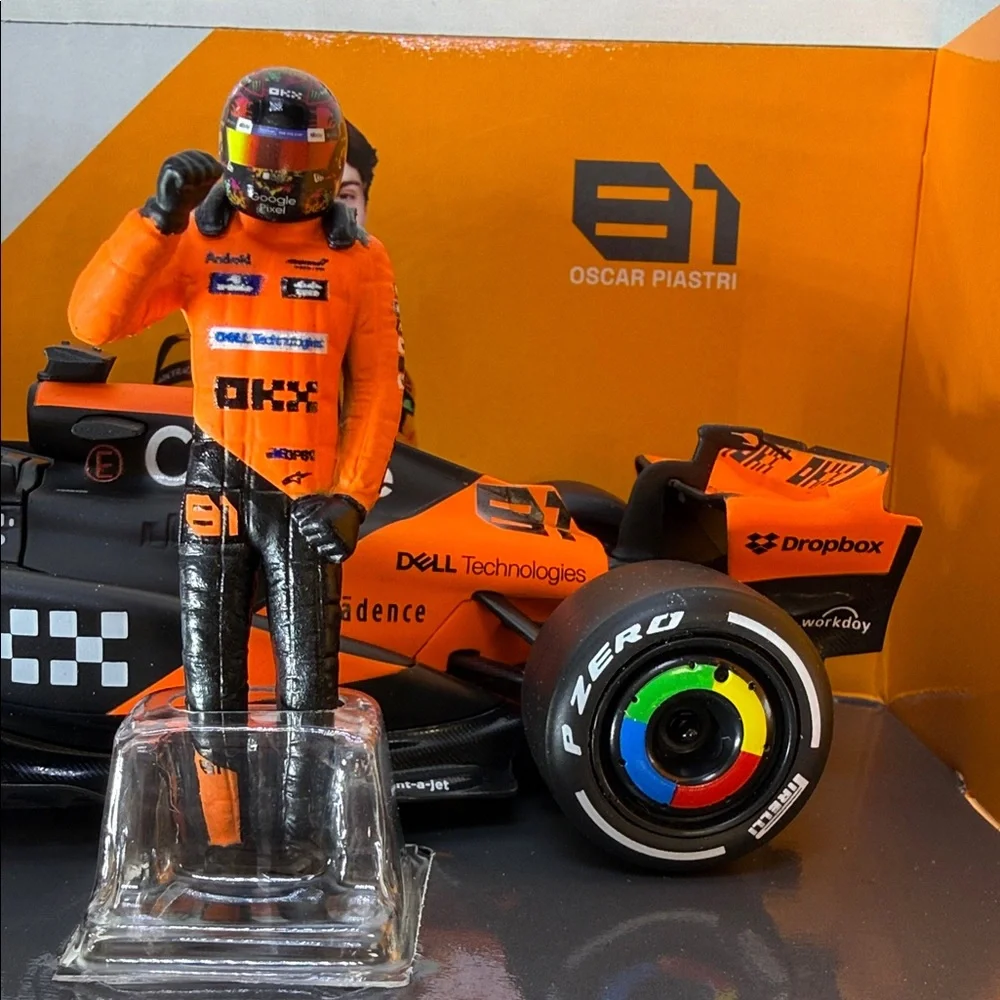McLaren MCL36 Miami Grand Prix 2024 Toy Car - Orange and Black